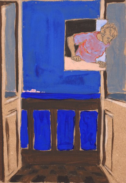 Balcon II -21x30 - tempera